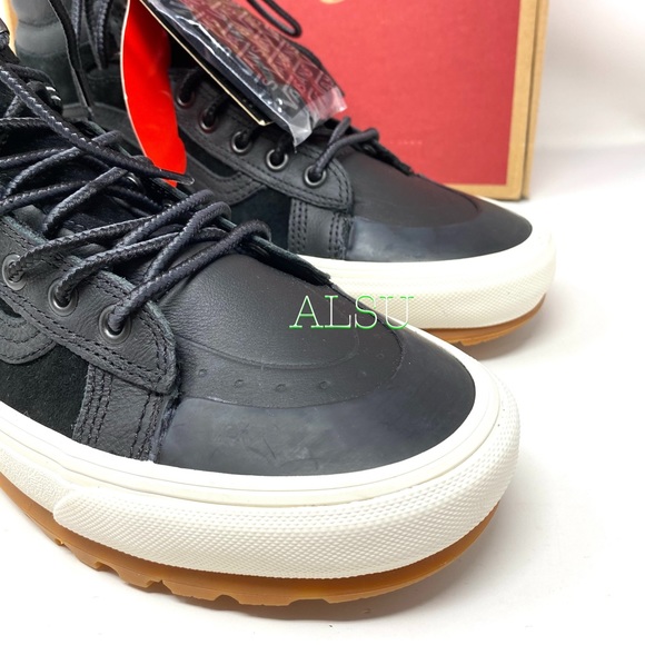 VANS SK8-HI MTE Dx LEATHER Black Men Boot Sneakers - Picture 3 of 13